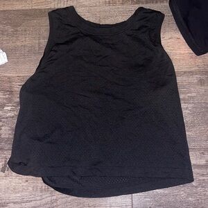 Black Lululemon muscle tank